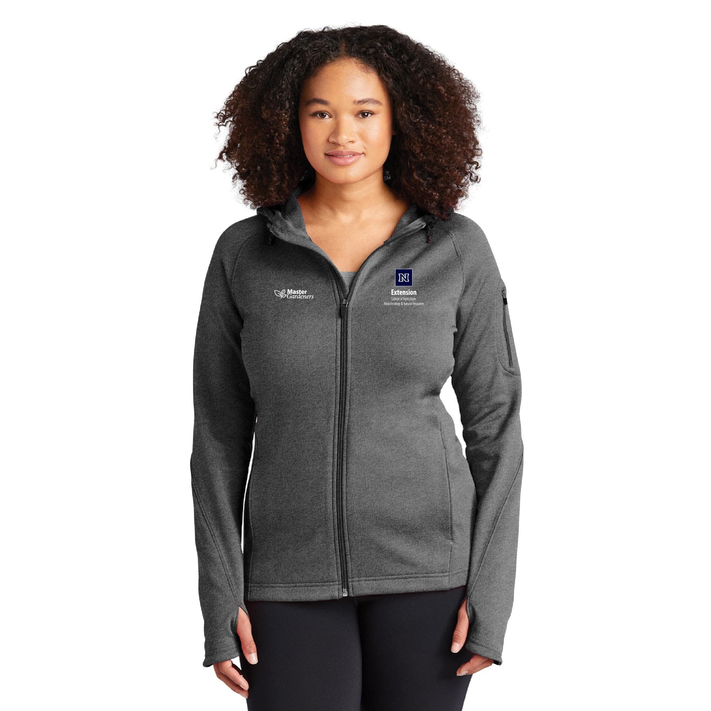 Sport-Tek® Ladies Tech Fleece Full-Zip Hooded Jacket