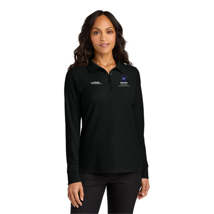 Port Authority Women's Wearever Signature Pique Long Sleeve Polo