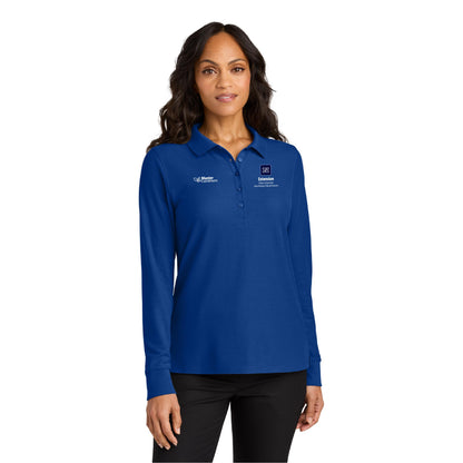 Port Authority Women's Wearever Signature Pique Long Sleeve Polo