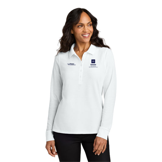 Port Authority Women's Wearever Signature Pique Long Sleeve Polo