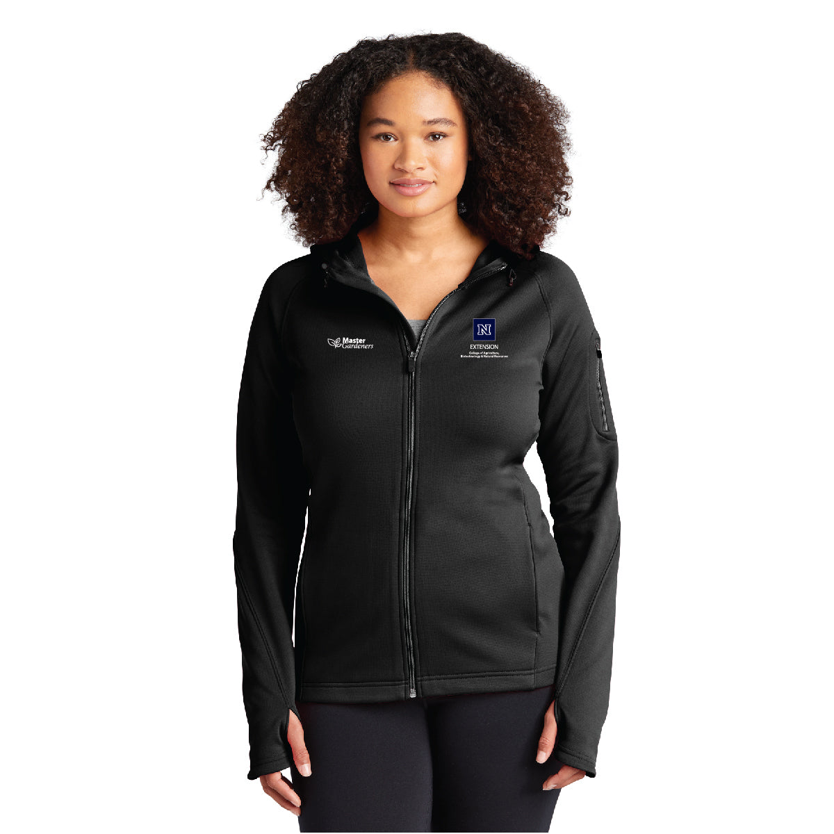 Sport-Tek® Ladies Tech Fleece Full-Zip Hooded Jacket