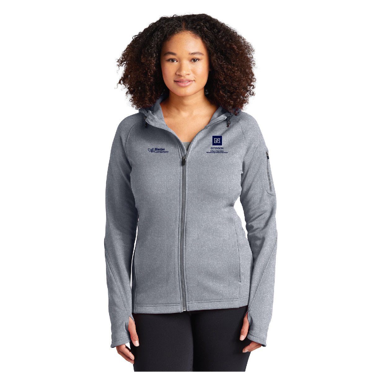 Sport-Tek® Ladies Tech Fleece Full-Zip Hooded Jacket